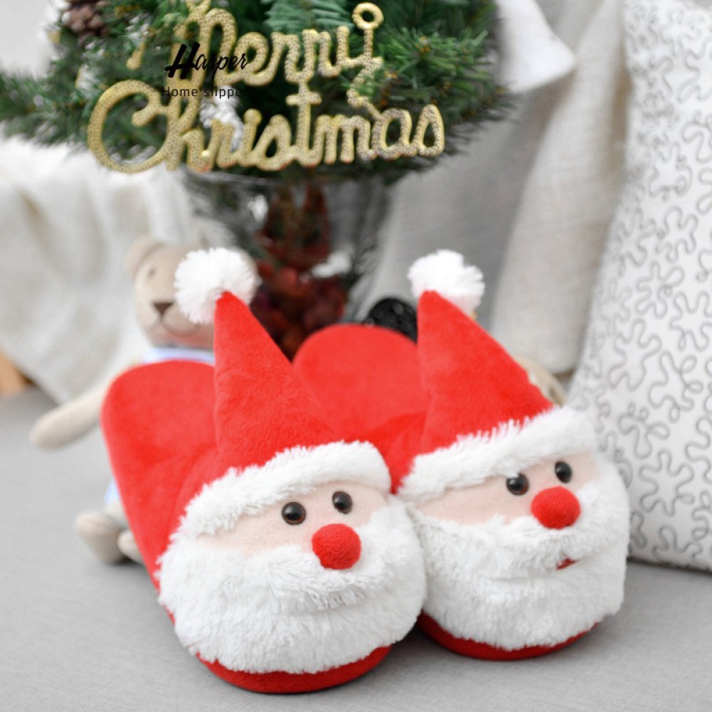 Christmas Slippers for Adults and Big Kids Open Heel Slippers