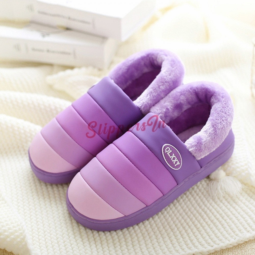 purple house shoes