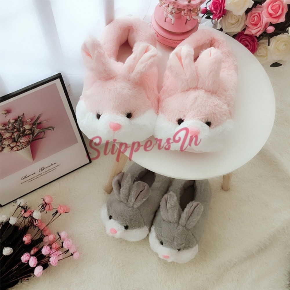 rabbit slippers for adults