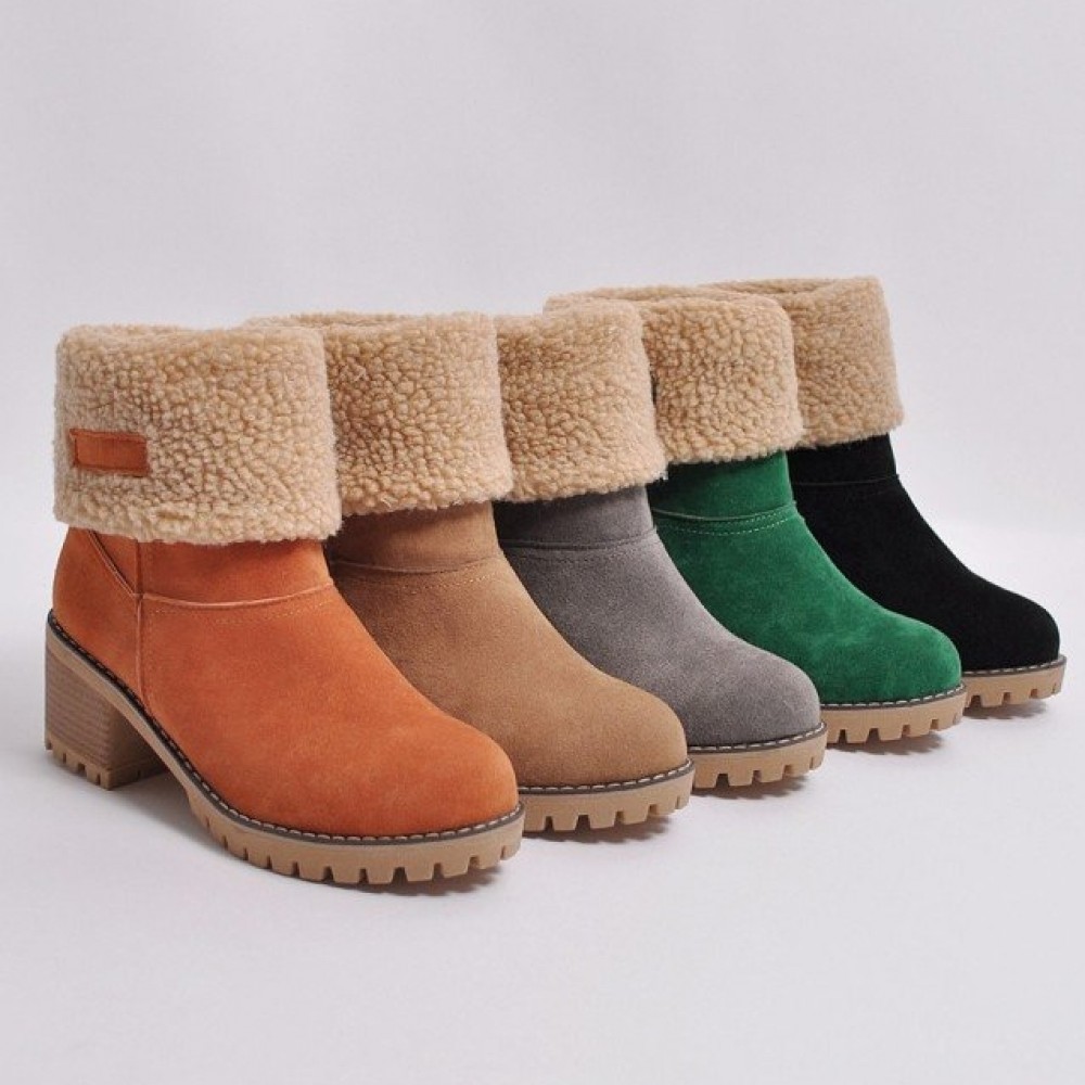 Women's Ankle Boots Fold-over Suede 