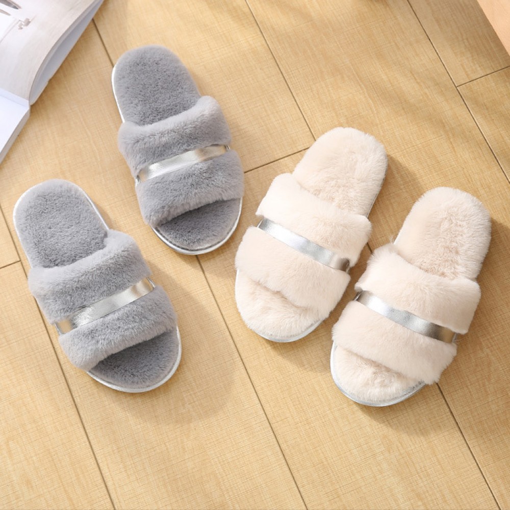 warm fluffy slippers