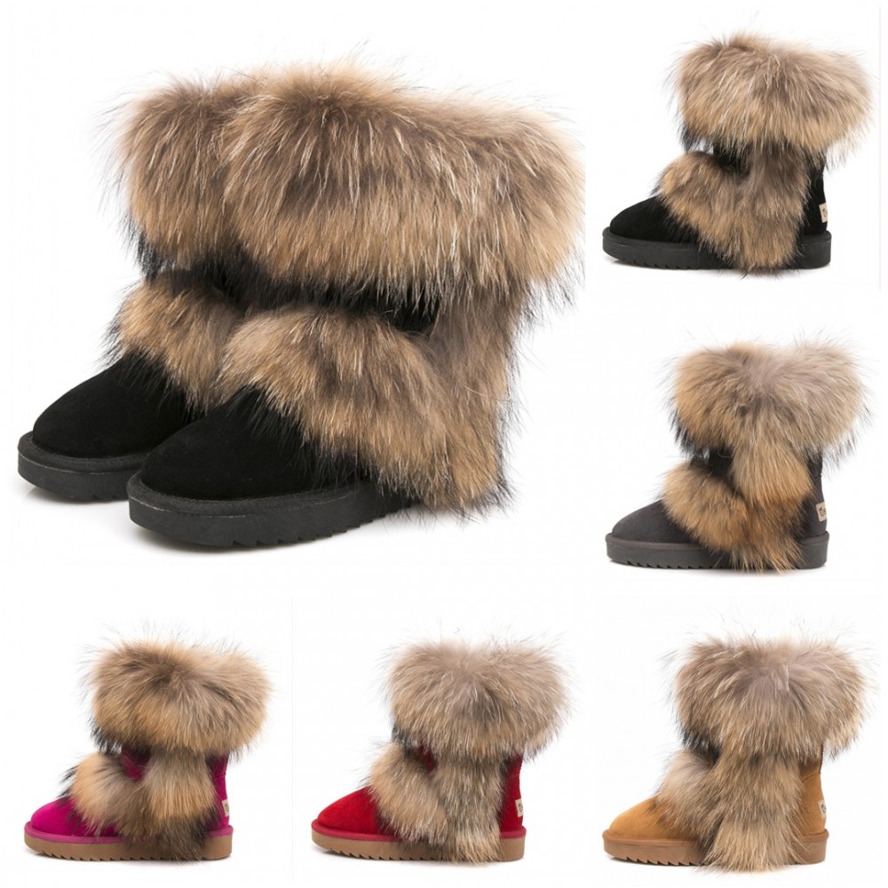 short boots with fur
