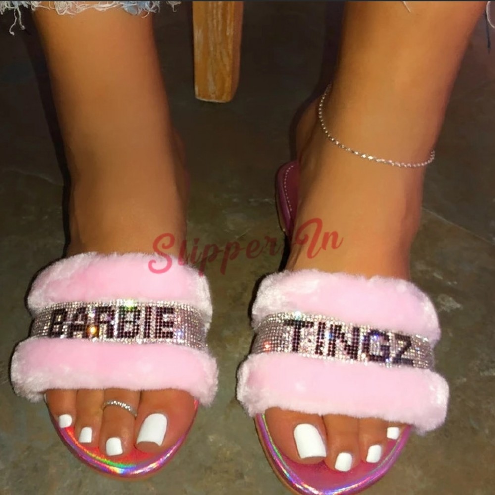shiny slippers