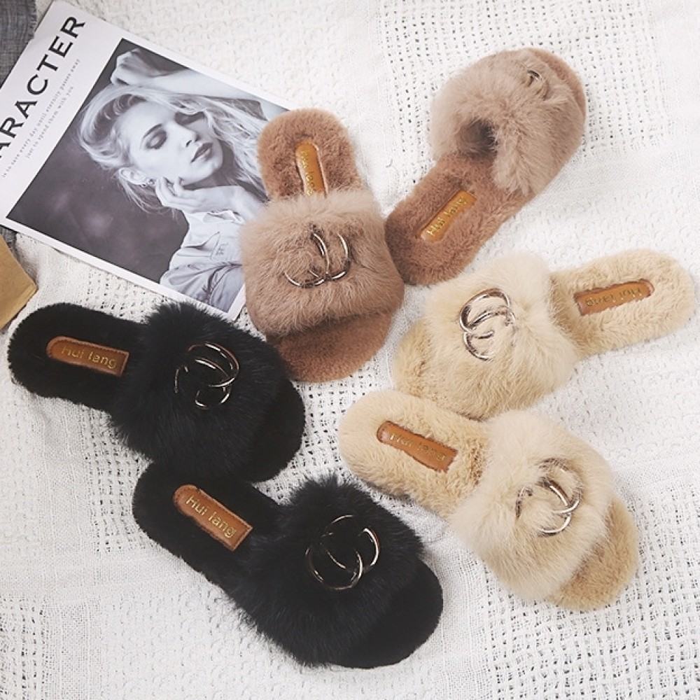 fuzzy outdoor slippers
