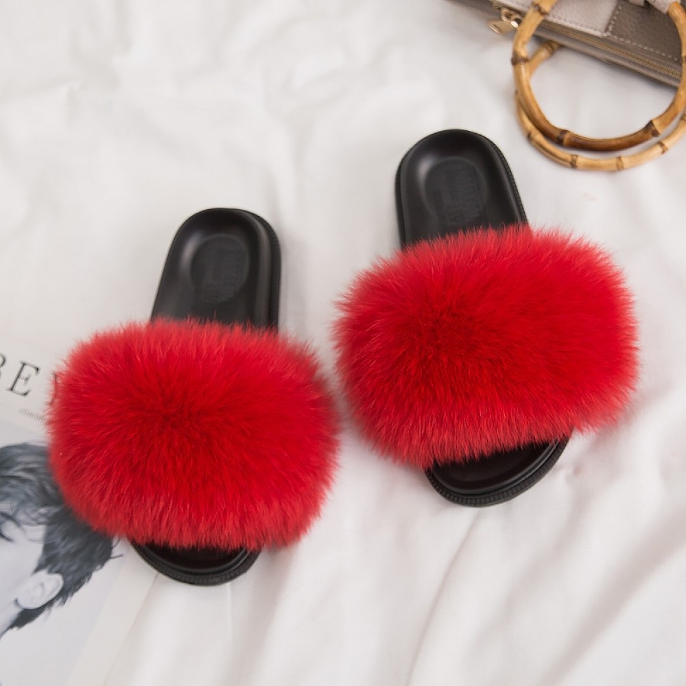 furry red slides