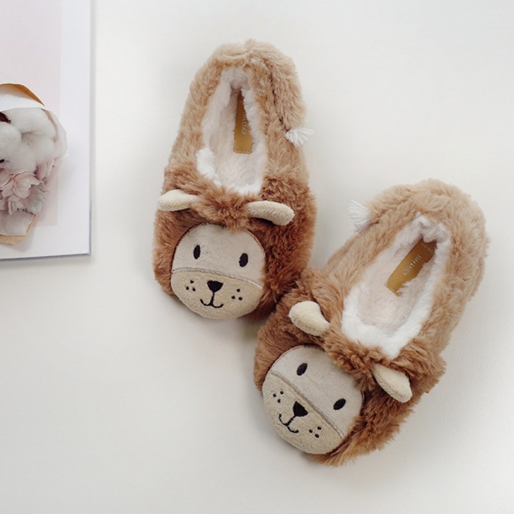 kids lion slippers