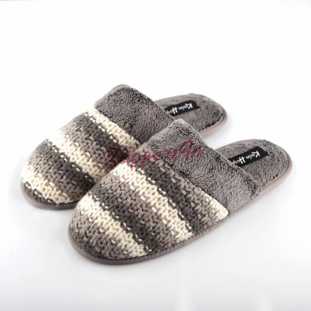  Comfy  Mens House Slippers  Couple Knit Fleece Scuffs